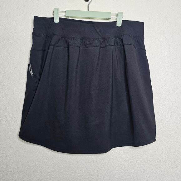 LIVI by lane Bryant black pull on skort Plus size 18/20 tennis pickleball active - Picture 5 of 5
